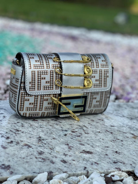 Fendi Women Brooch Fendace Bag - Meya Luxury Brand