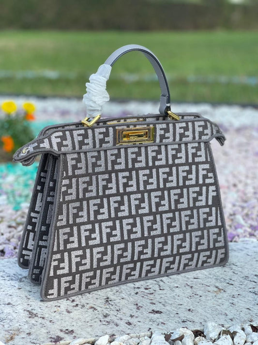 Fendi Women Brooch Fendace Bag - Meya Luxury Brand