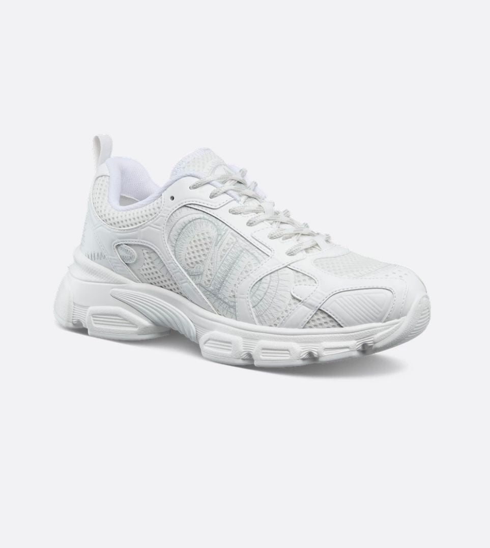 Pair of Dior Chrono White and Silver sneakers