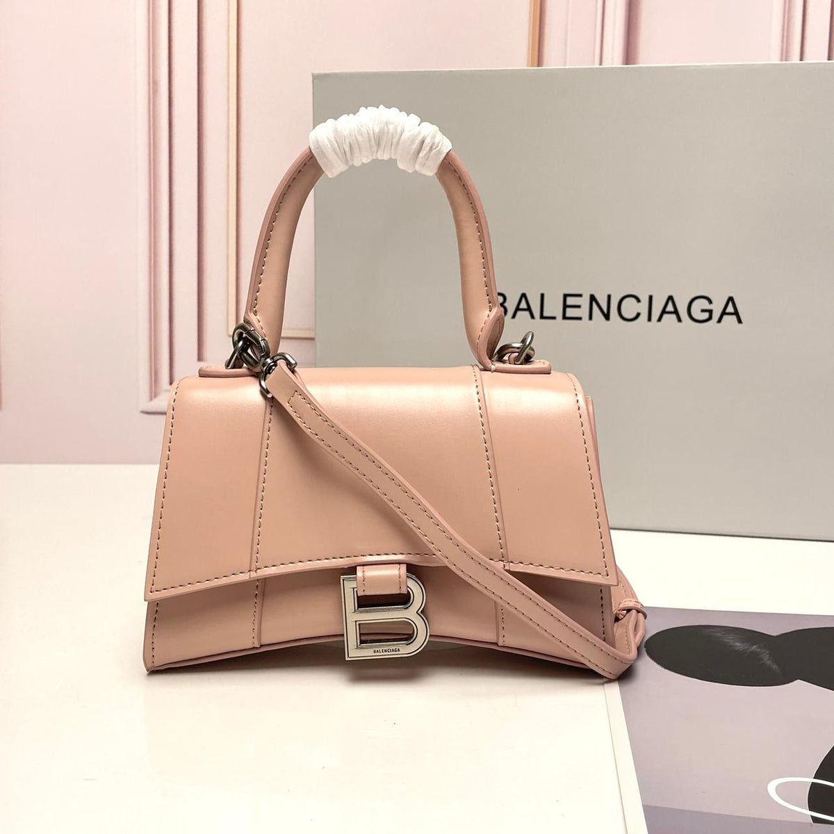 Balenciaga Hourglass top-handle tote bag - Meya Luxury Brand