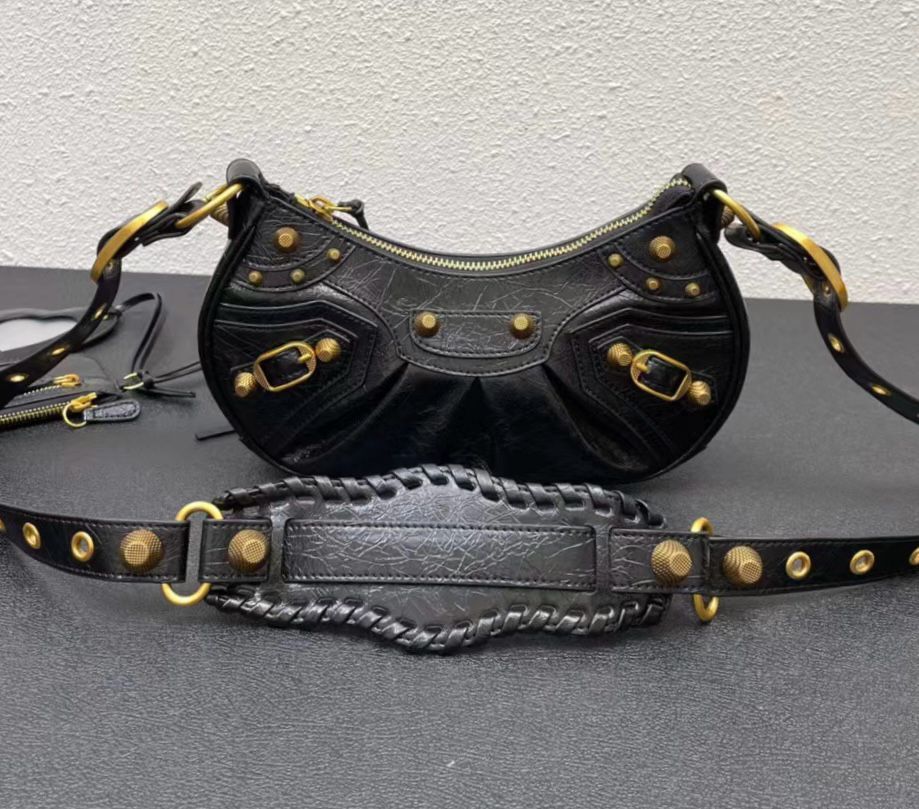 Balenciaga XS Le Cagole Leather Shoulder Bag - Meya Luxury Brand
