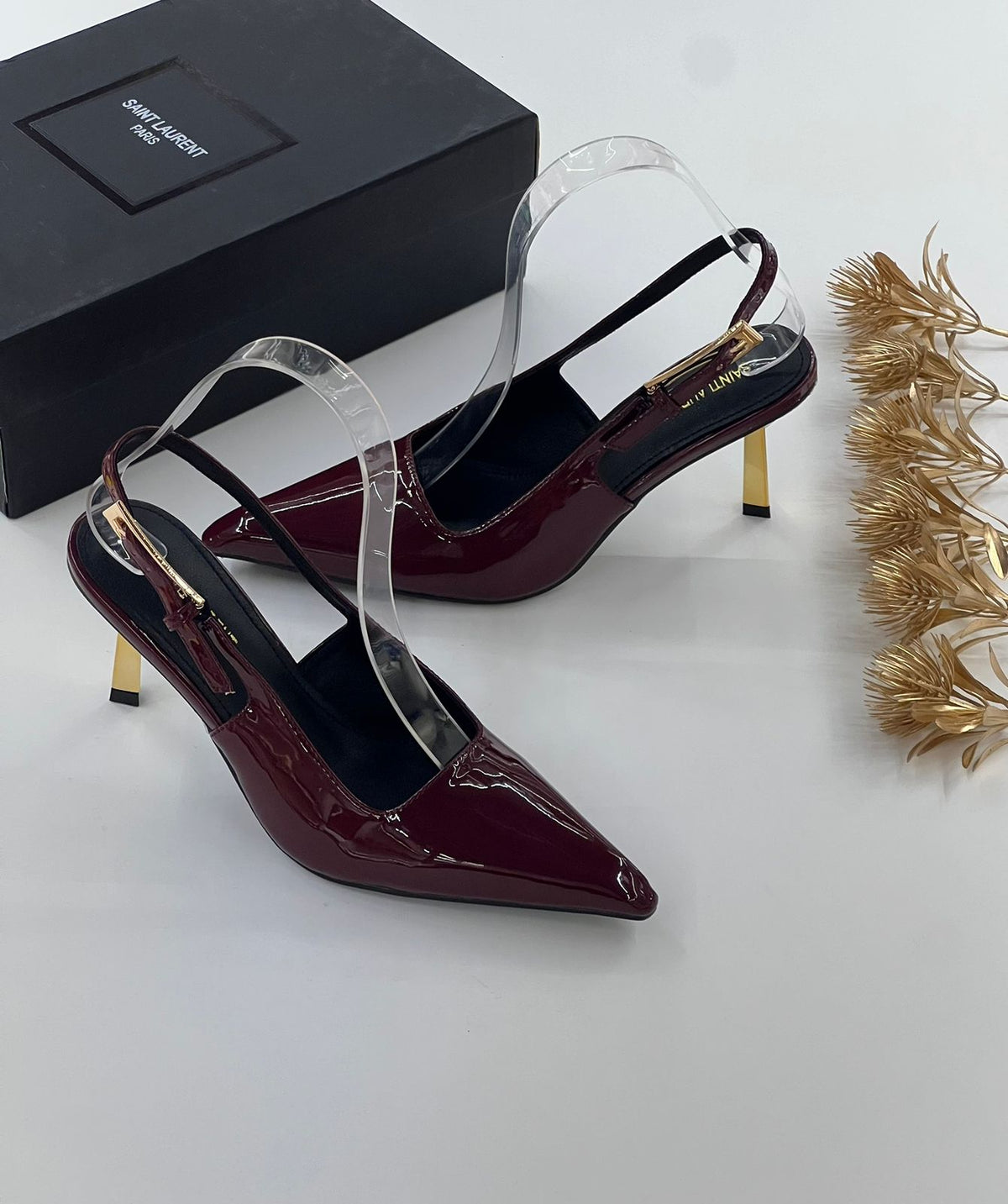 Saint Laurent YSL Women Lee Slingback Pumps - Meya Luxury Brand