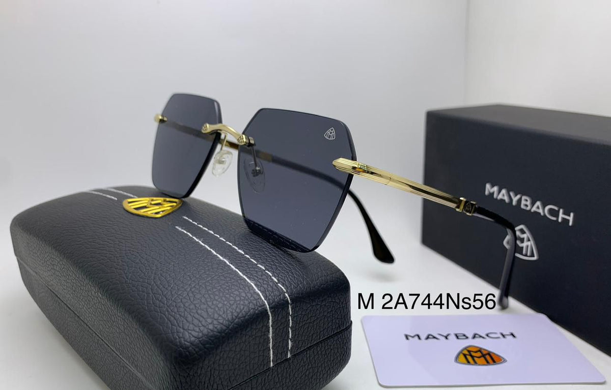 Meya Luxury Brand Maybach Men's Sunglasses – Gold & Gray