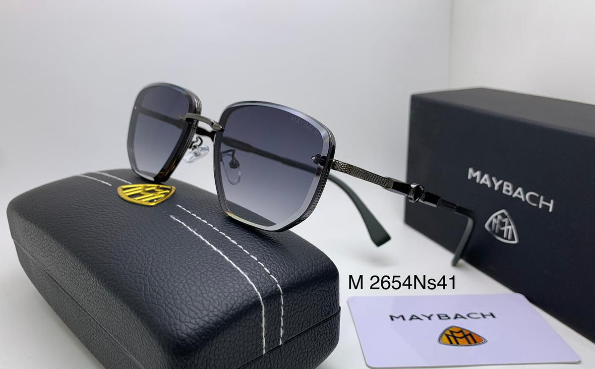 Meya Luxury Brand Maybach Men's Sunglasses – Gold & Gray
