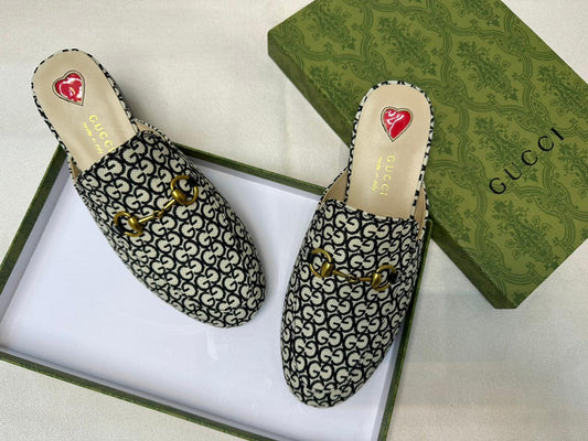 Gucci Princetown Jumbo GG Canvas Slipper - Meya Luxury Brand
