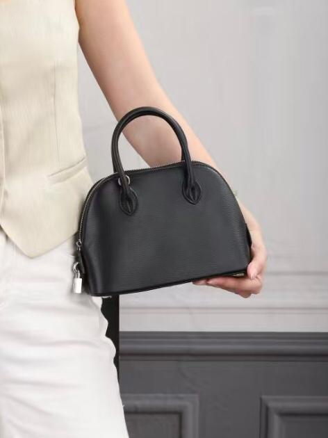 Black Hermès mini handbag with top handles