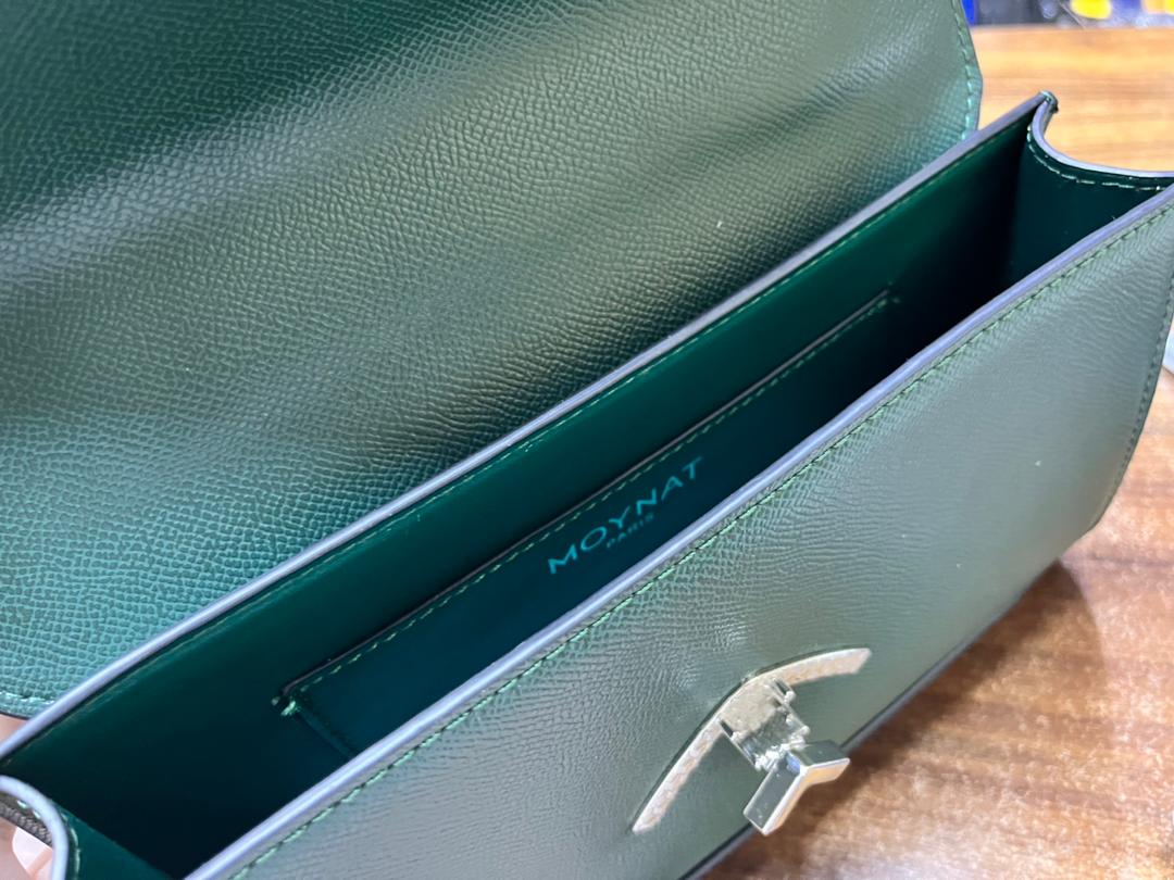 Interior view of Moynat Paris women’s structured handbag