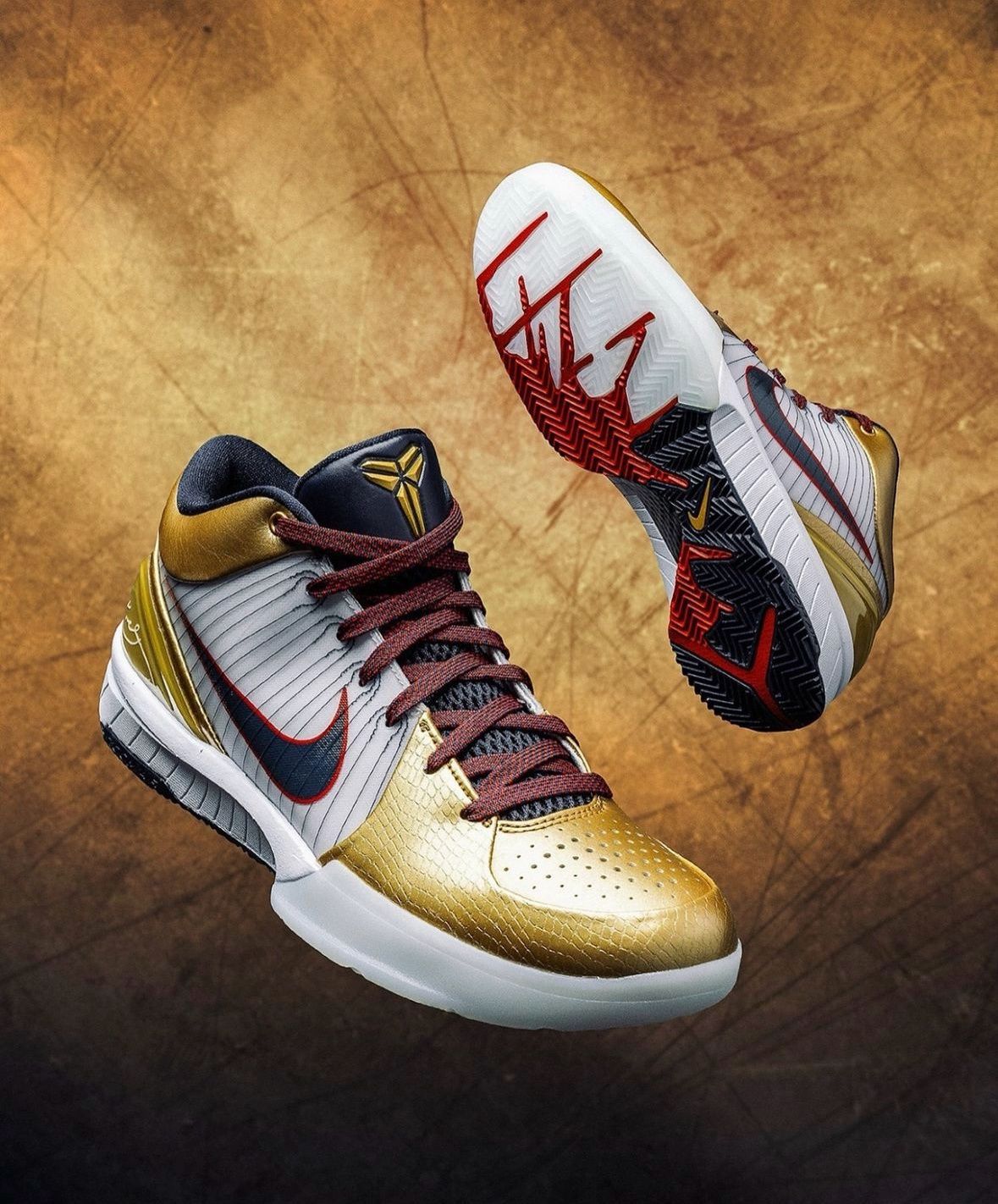 Nike Kobe 4 Protro Gold Medal sneakers at Meya Luxury Brand
