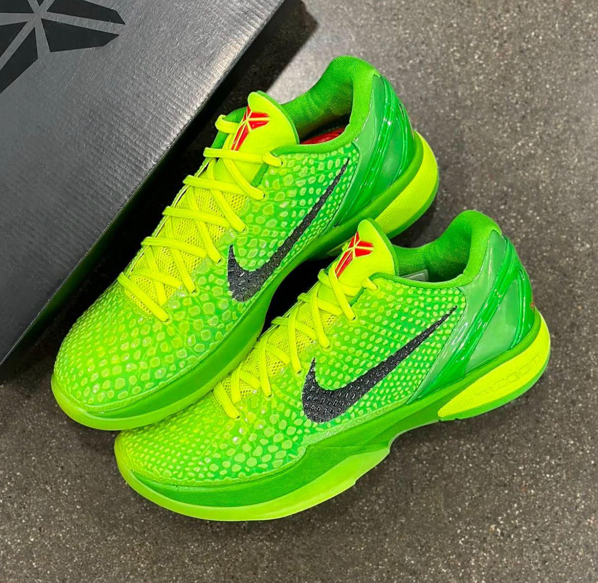 Nike Kobe 6 Protro Grinch sneakers at Meya Luxury Brand