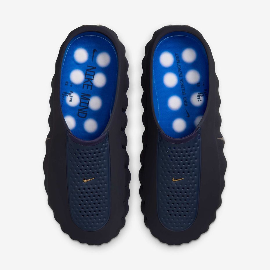 Game Royal articulated foam nodes inside Nike Mind 001 mules
