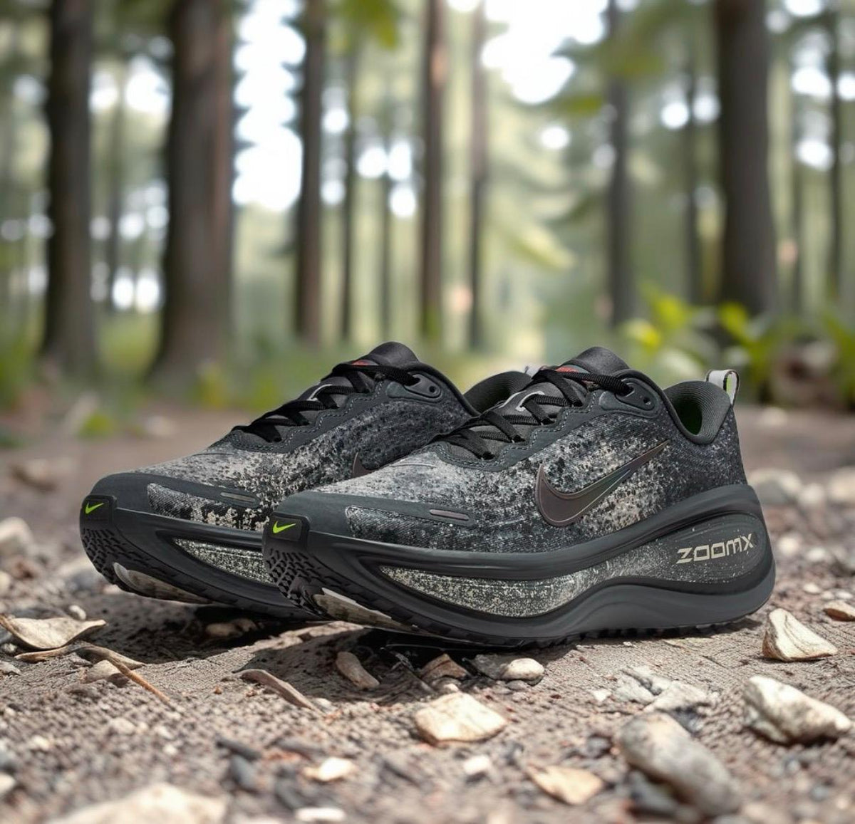 Nike Vomero Plus black dark grey sneakers at Meya Luxury Brand
