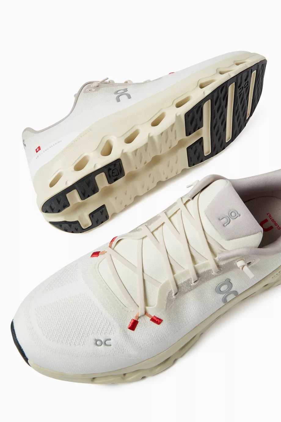 On Cloudtilt white ivory sneakers sole and side view