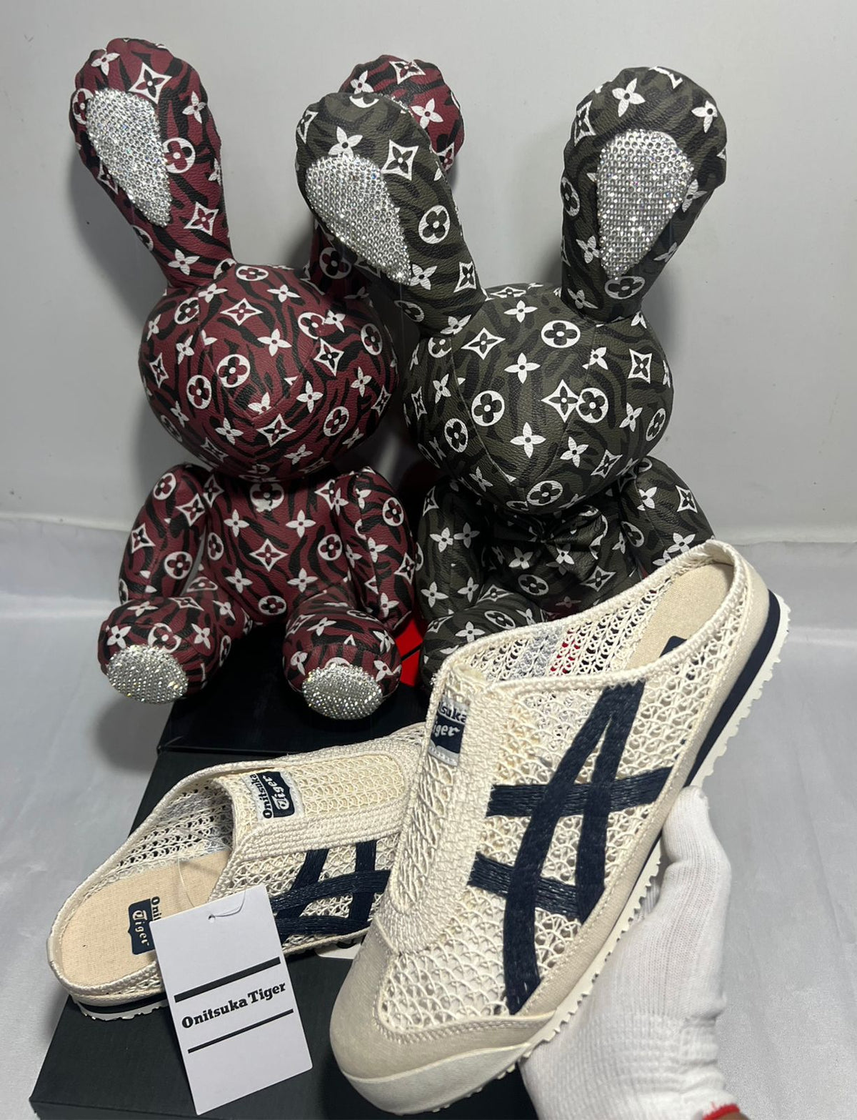 Onitsuka Tiger MEXICO 66 SABOT cream blue sneaker mules